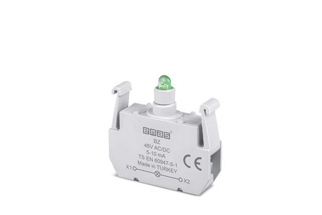 Spare Part with LED 48V AC/DC Green Illumination Block